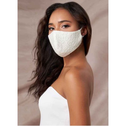 Midand Non-Medical Ivory Lace Reusable Face Mask