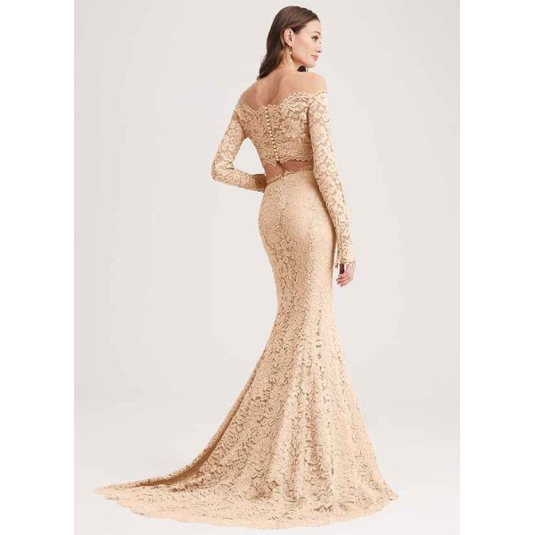 PT101 5 Midand Signature Lace Fit-and-flare Skirt